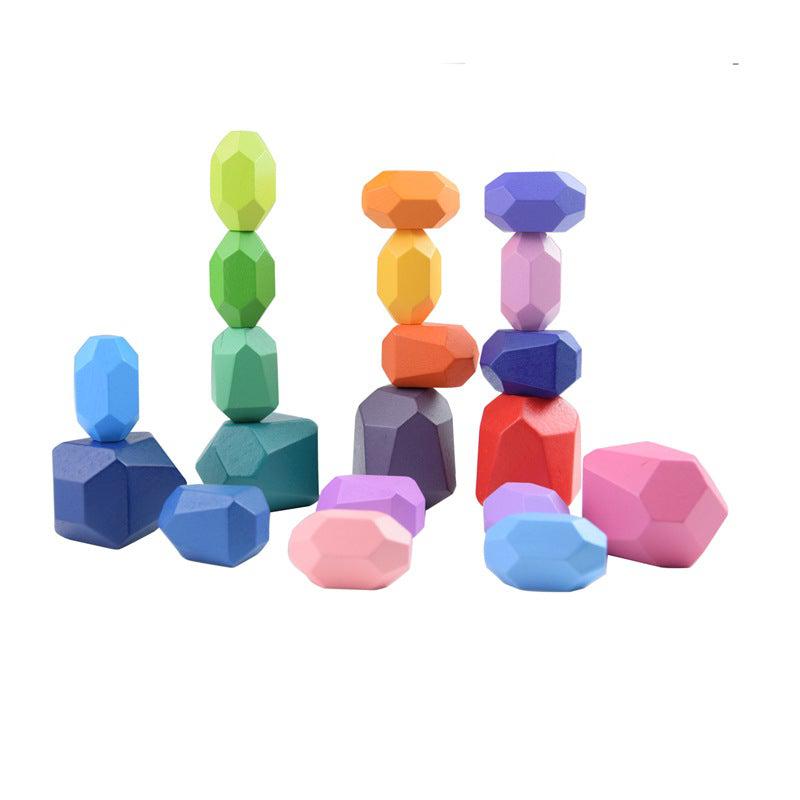 Wooden Balancing Rocks