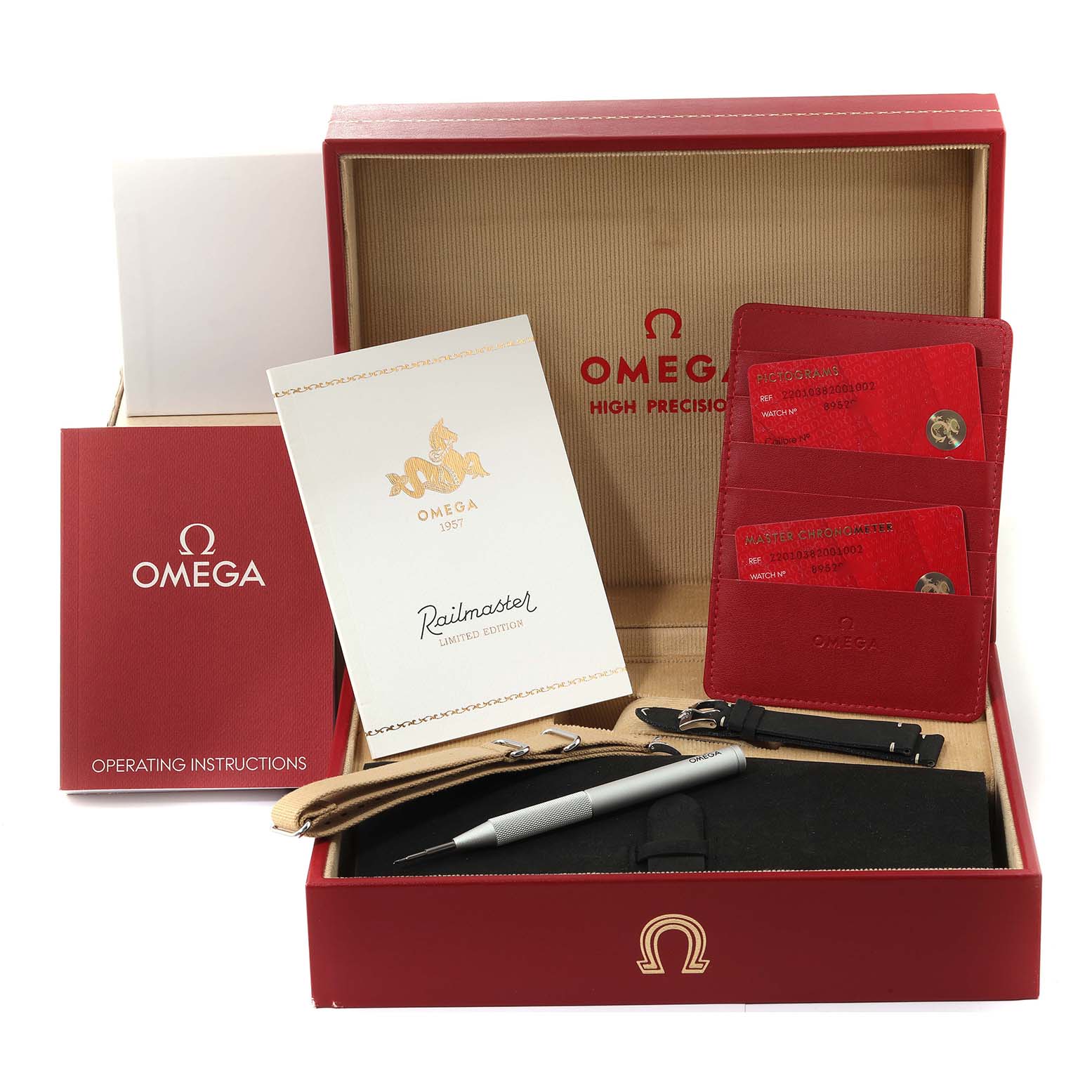 Omega Railmaster 1957 Trilogy Limited Edition Steel Mens Watch 38.0 MM 220.10.38.20.01.002