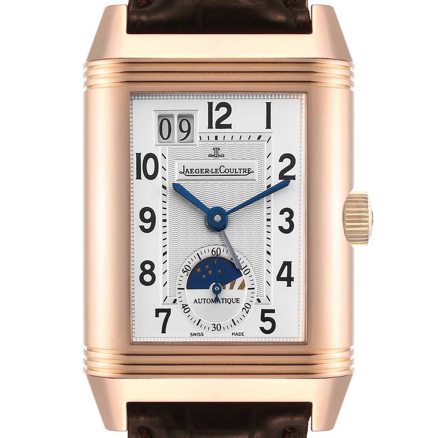 Jaeger LeCoultre Grande Reverso Sun Moon Rose Gold Mens Watch 240.272 Q3032420