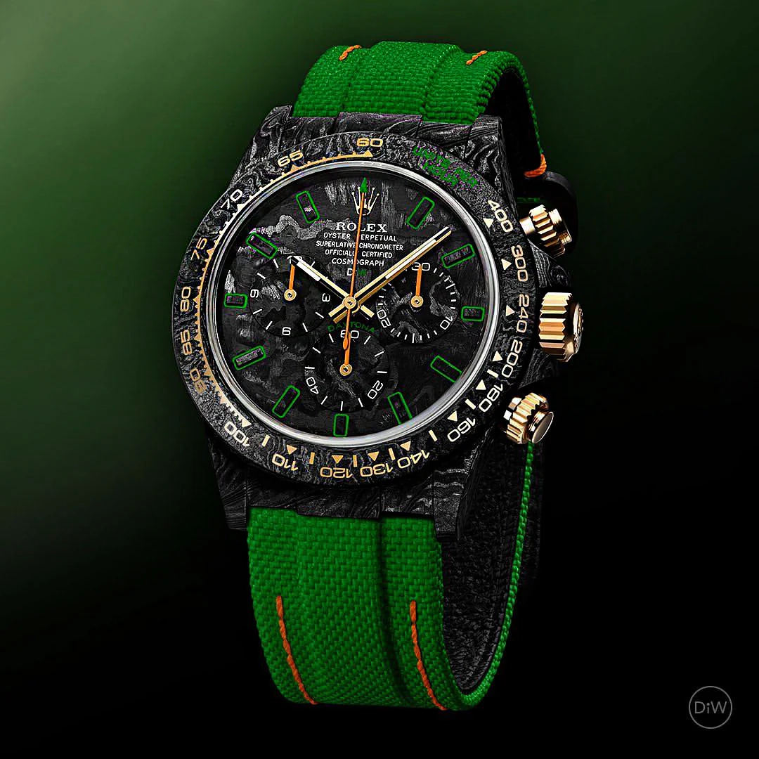DiW Rolex Daytona &ldquo;ALL CARBON LIME"