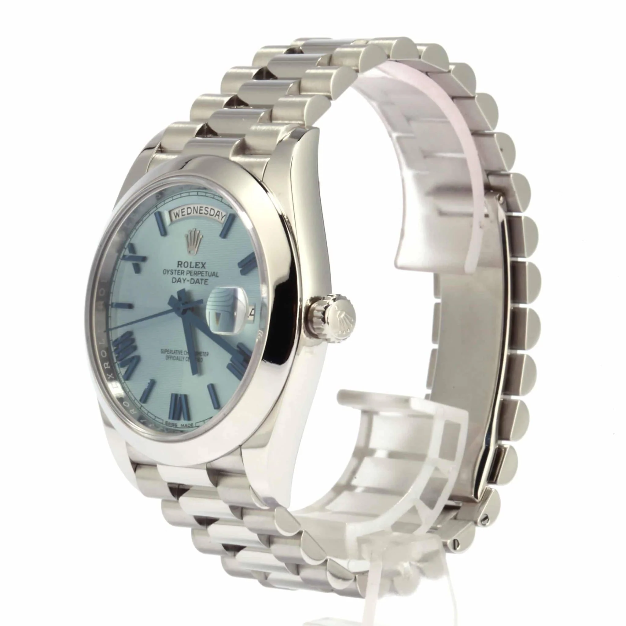Rolex Day-Date 228206-0002 Super Clone Platinum Oyster