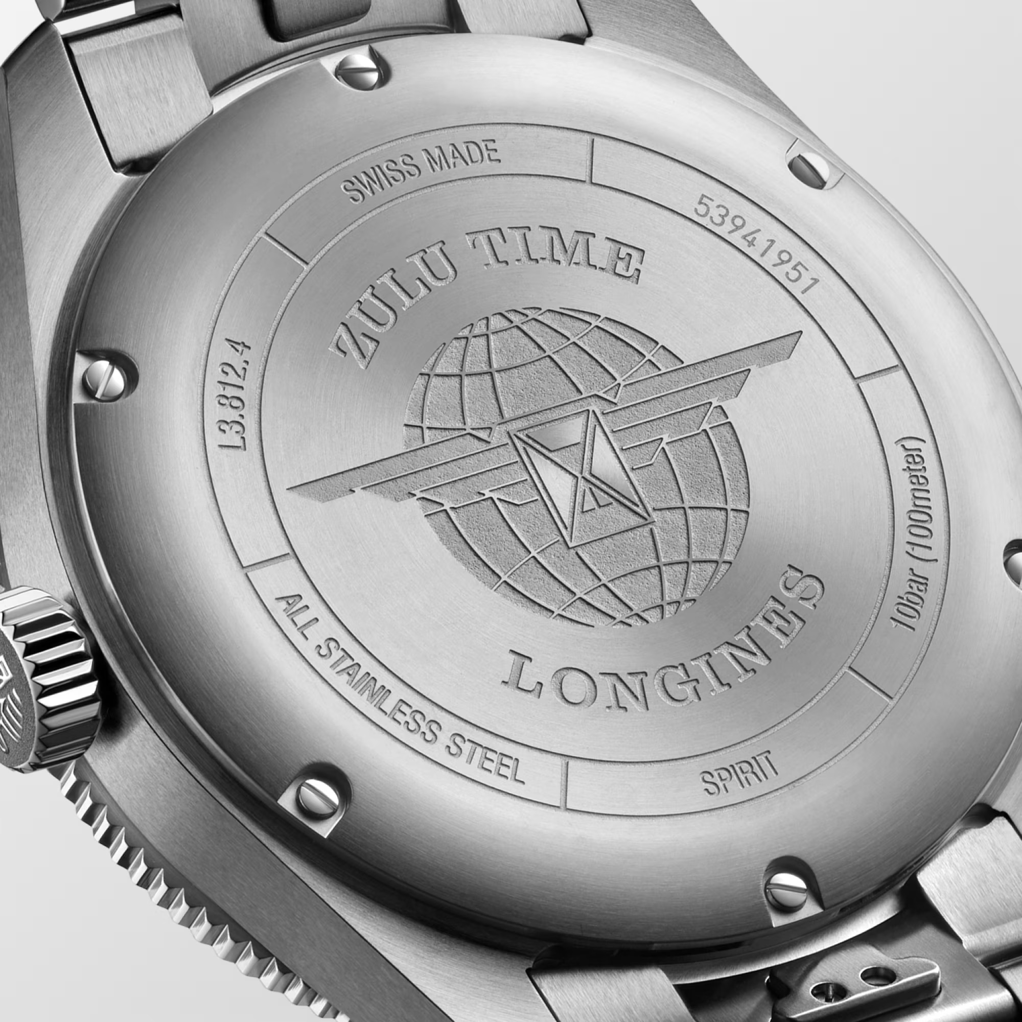 LONGINES SPIRIT ZULU TIMEL3.812.4.93.6 Case size: &Oslash; 39 mm