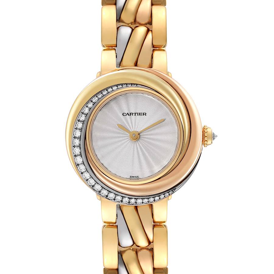 Cartier Trinity White Yellow Rose Gold Diamond Ladies Watch WG200151