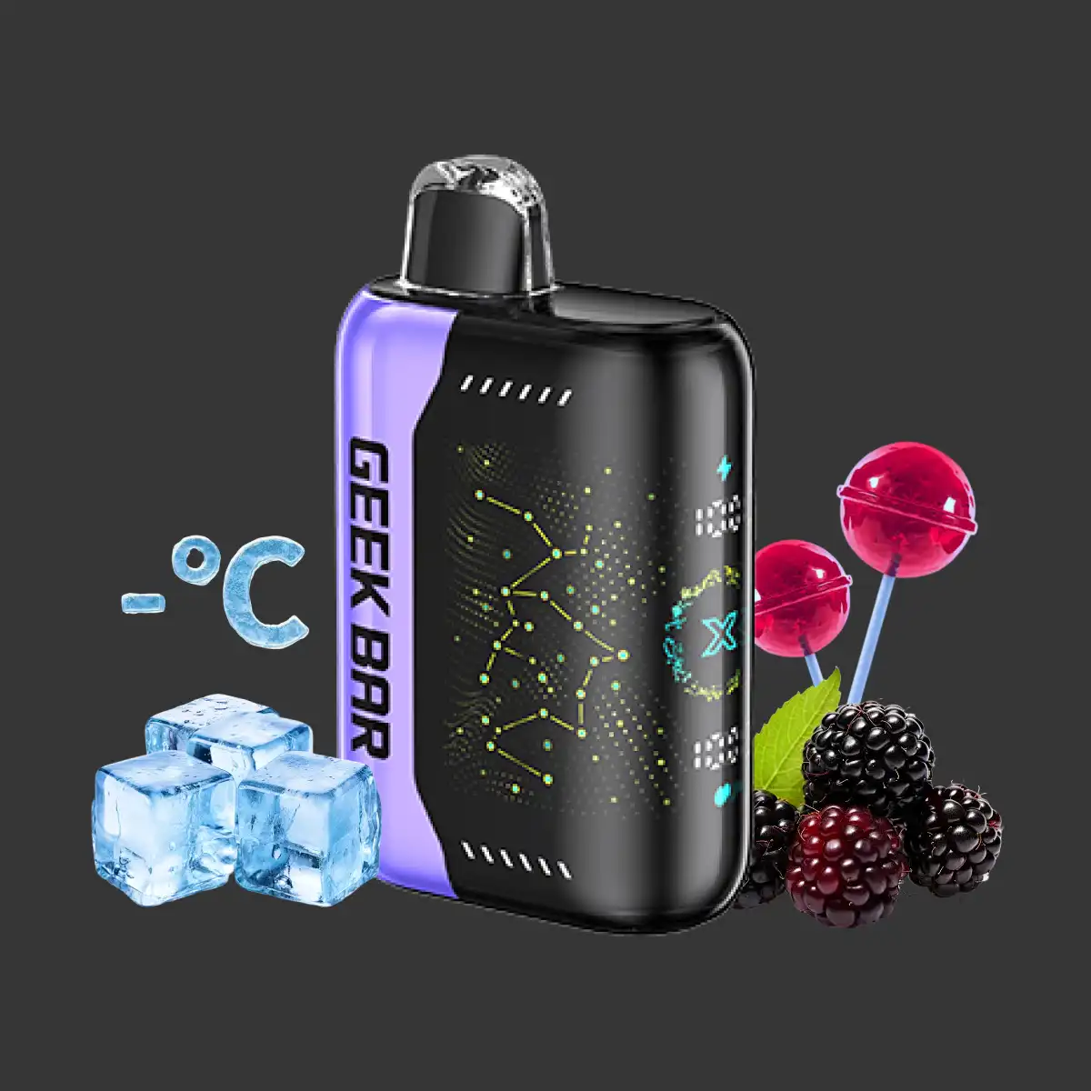 Blackberry B Pop GEEK BAR Pulse X 25K Disposable Vape