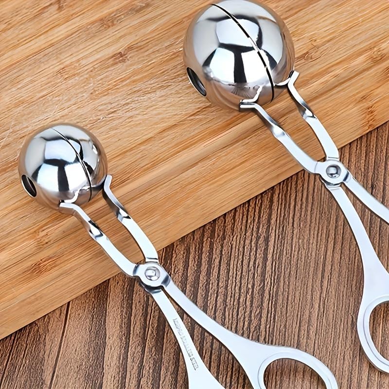 2pcs Stainless Steel Meatball Maker Scissors, Multifunctional Beef Meatball Mold, Kitchen Catering Gadgets