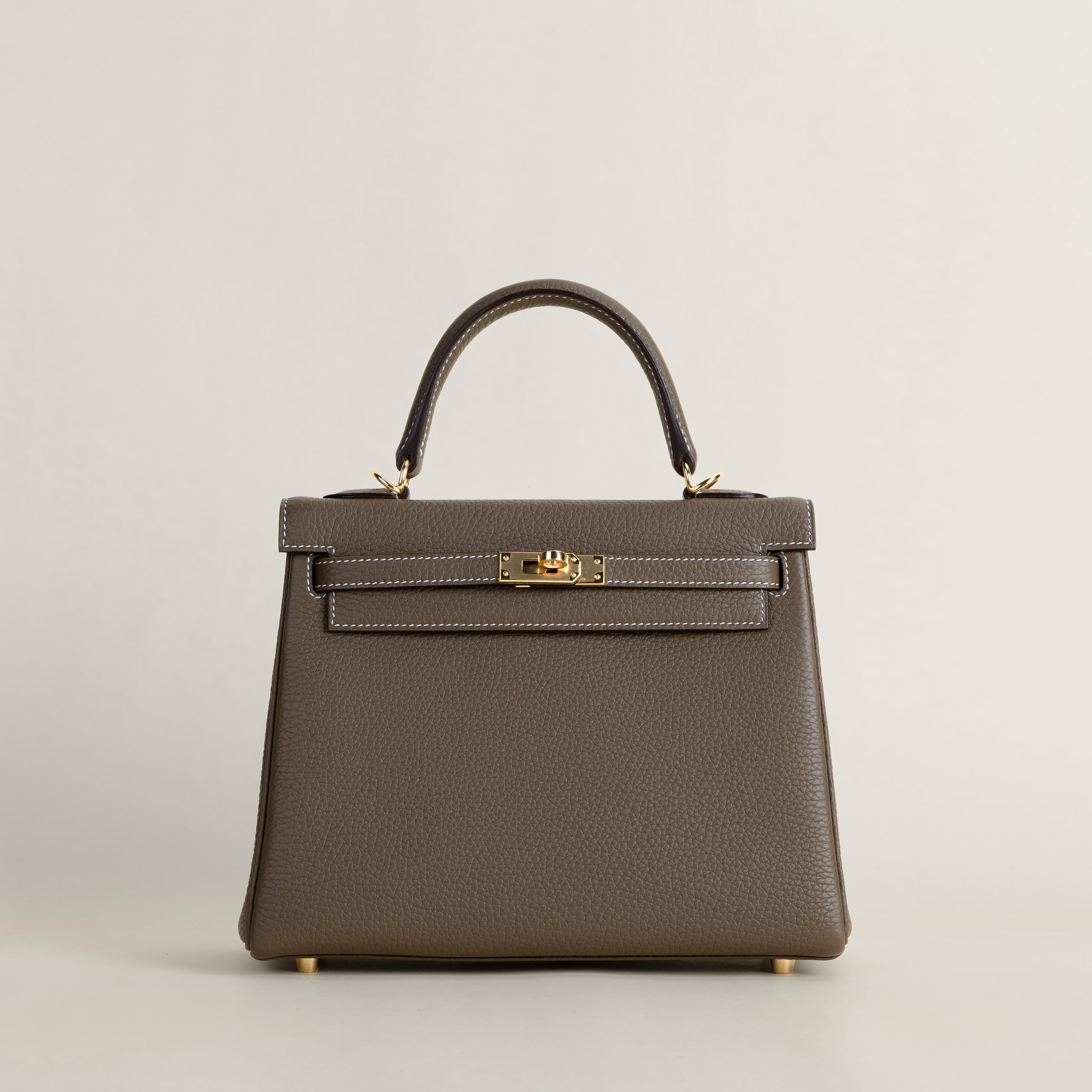 Kelly 25 togo etoupe GHW