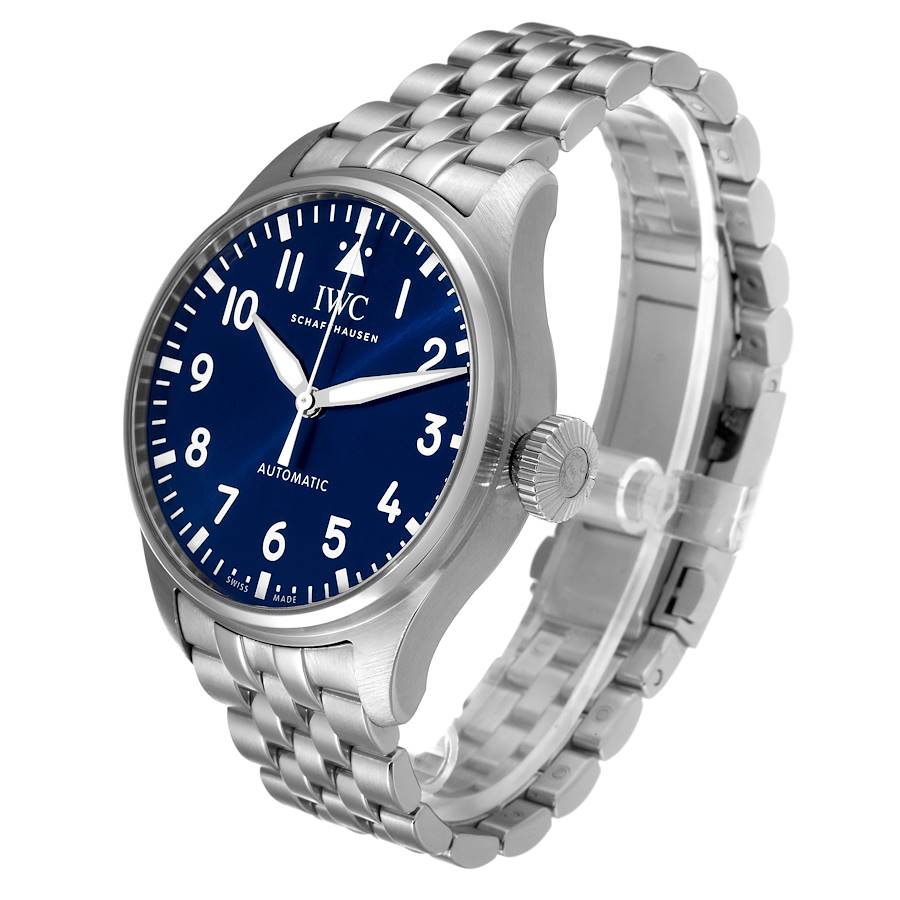 IWC Big Pilots 43mm Steel Blue Dial Mens Automatic Watch IW329304