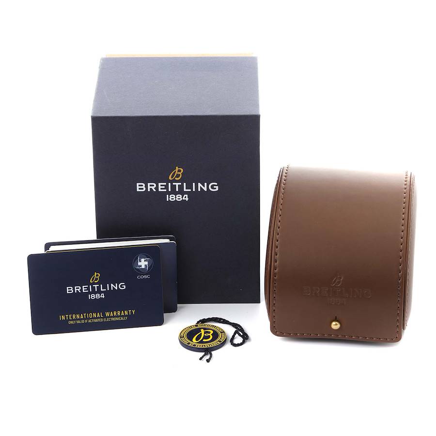 Breitling Superocean II Black Steel Rose Gold Mens Watch U17368