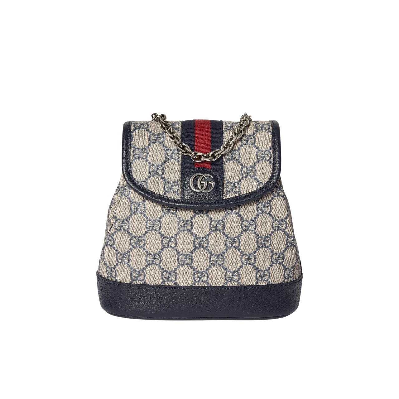 Gucci Ophidia Gg Supreme Canvas Mini Backpack Beige Blue 20Cm 795221 96Iwn 4076