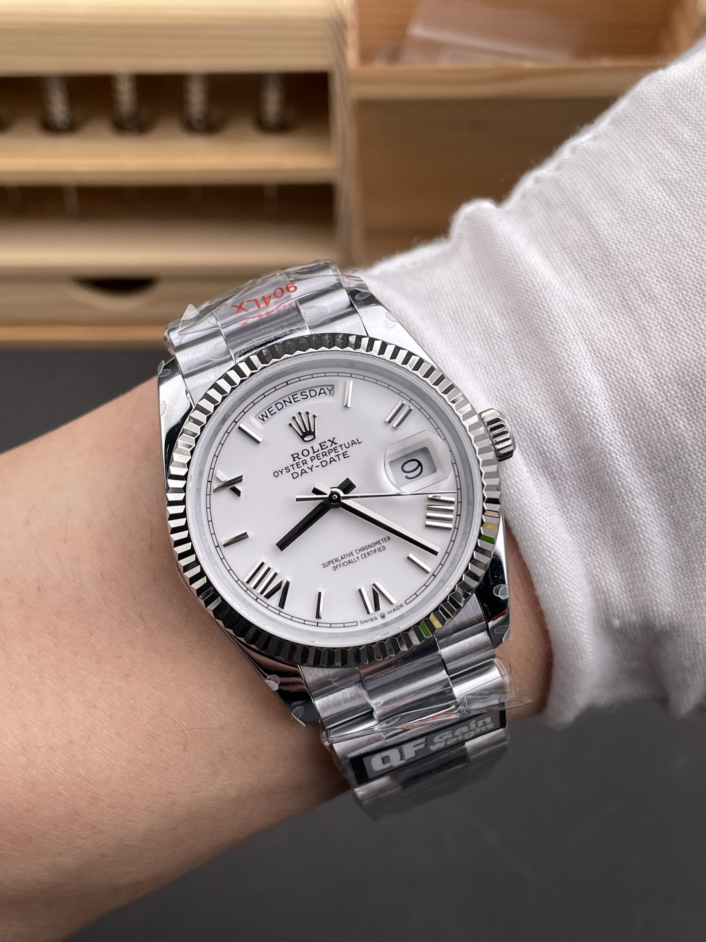 Day-Date White Roman Numeral Dial