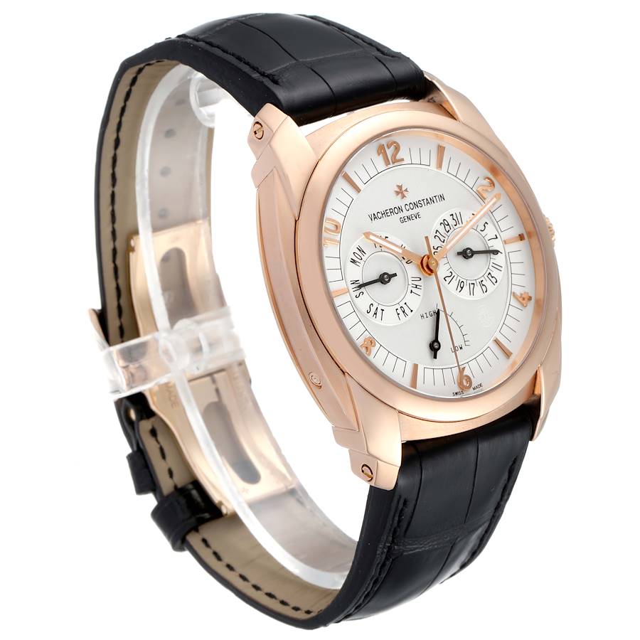Vacheron Constantin Quai De L'ile Day Date Power Reserve Rose Gold Mens Watch 85050
