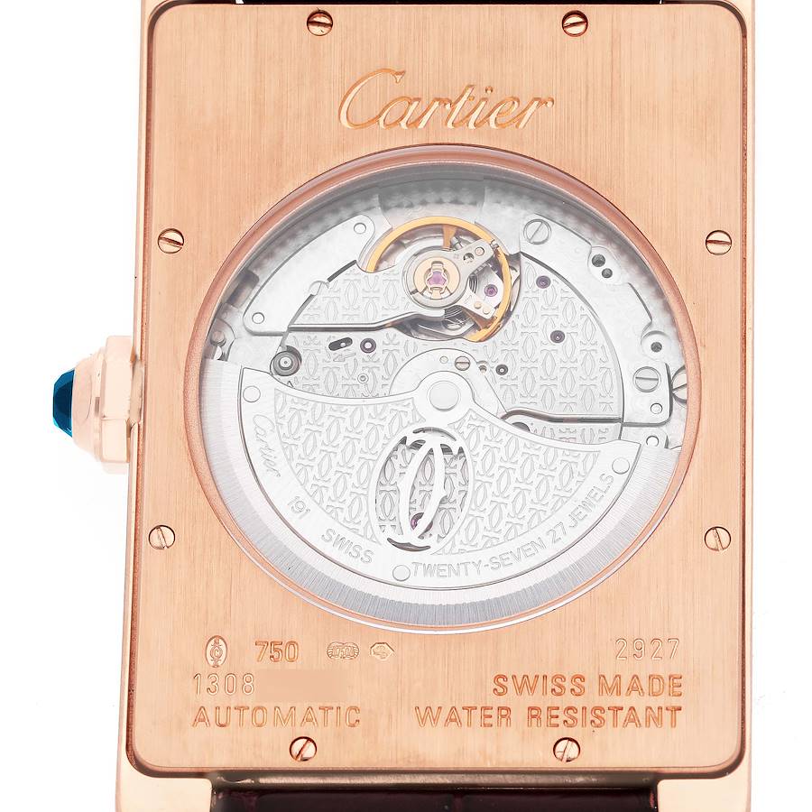 Cartier Tank Americaine XL Rose Gold Automatic Mens Watch W2609856