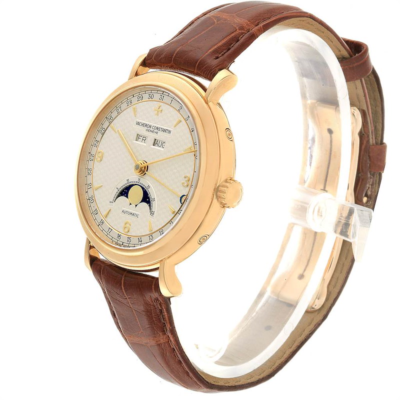 Vacheron Constantin Triple Calendar Moon Phase Yellow Gold Watch 47050