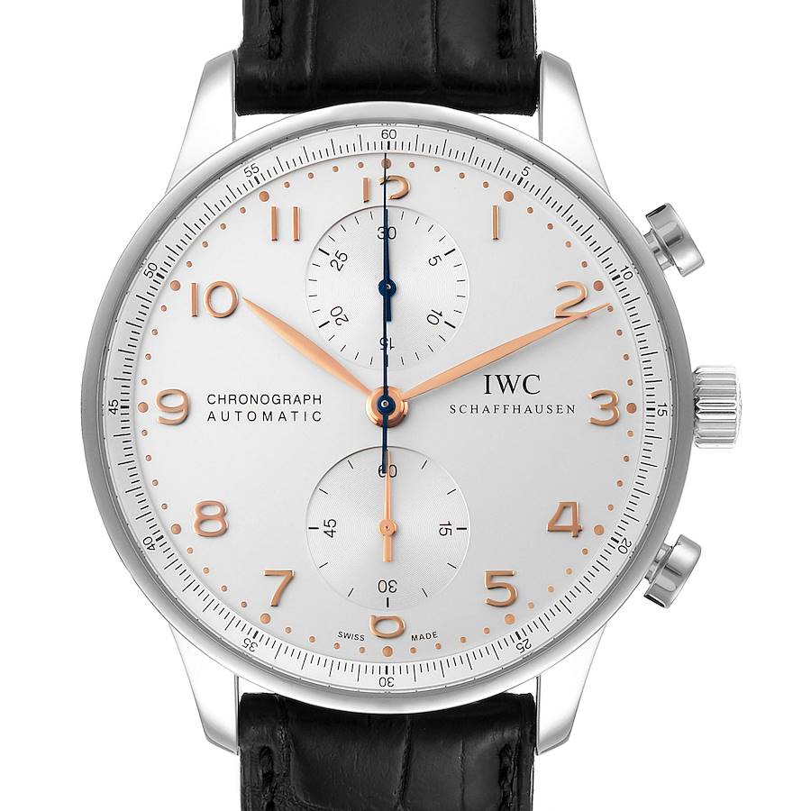 IWC Portuguese Chrono Automatic Stainless Steel Mens Watch IW371445