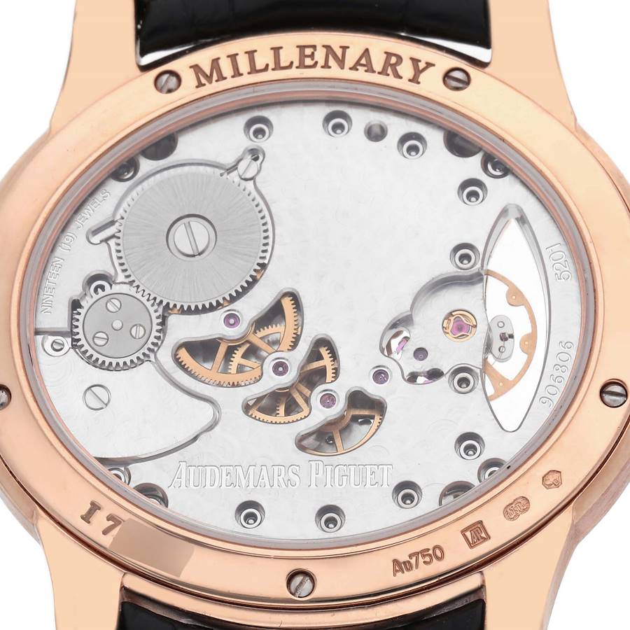 Audemars Piguet Millenary Rose Gold MOP Diamond Ladies Watch 77247OR
