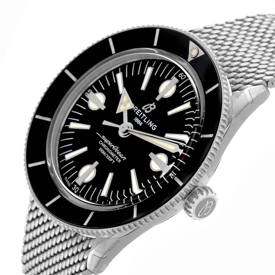 Breitling Superocean Heritage 57 Black Dial Steel Mens Watch A10370