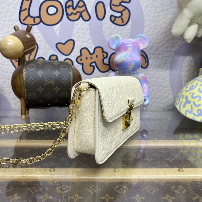 Replica Louis Vuitton Wallet On Chain Metis White