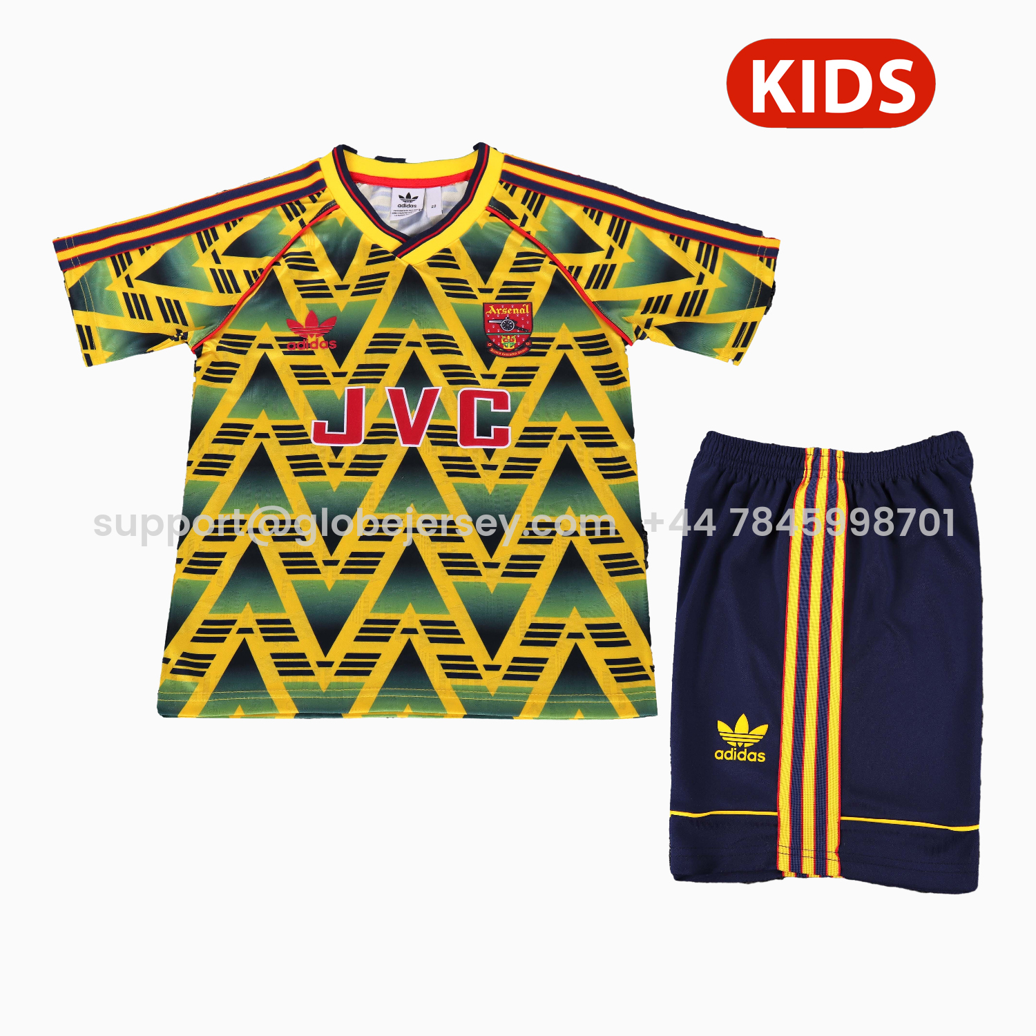 Retro Arsenal 1991-93 Away Kids Kit