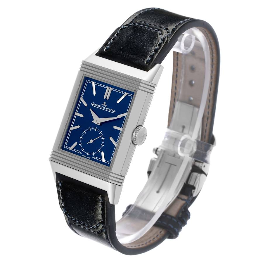 Jaeger LeCoultre Reverso Tribute Steel Mens Watch 214.8.62 Q3978480