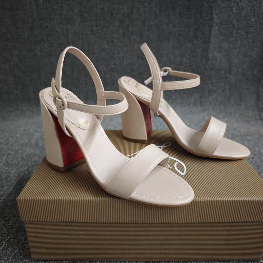 Christian Louboutin Miss Jane 85 Sandal Beige 1240672F608