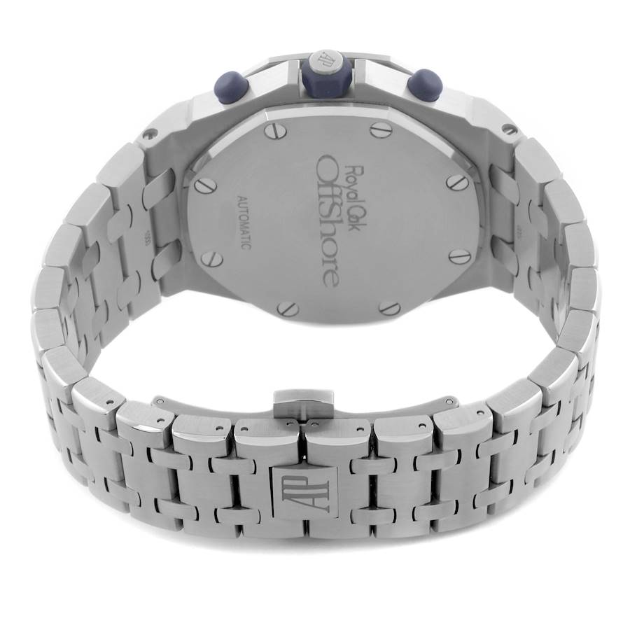 Audemars Piguet Royal Oak Offshore Chronograph Blue Dial Steel Mens Watch 26237ST
