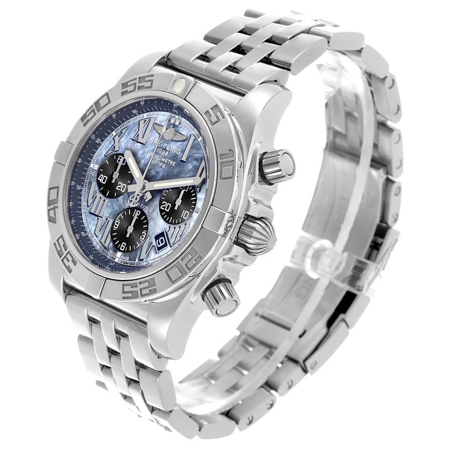 Breitling Chronomat 01 Mother of Pearl Steel Limited Edition Mens Watch AB0111