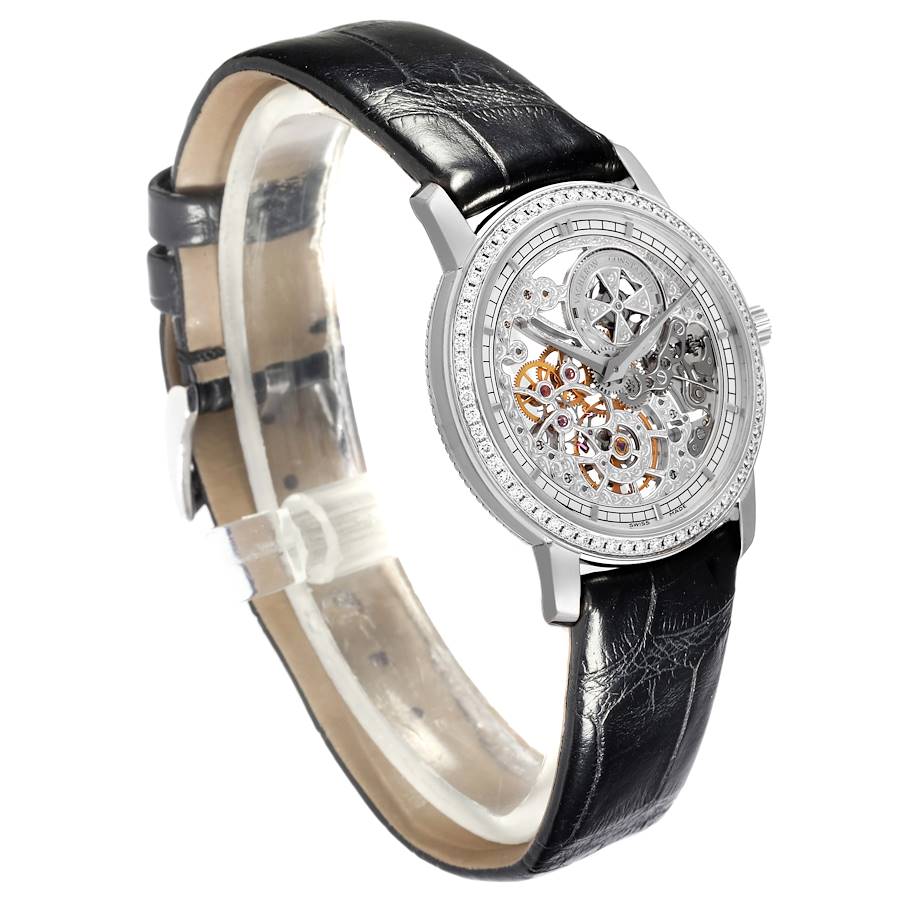 Vacheron Constantin Traditionnelle White Gold Diamond Ladies Watch 33558