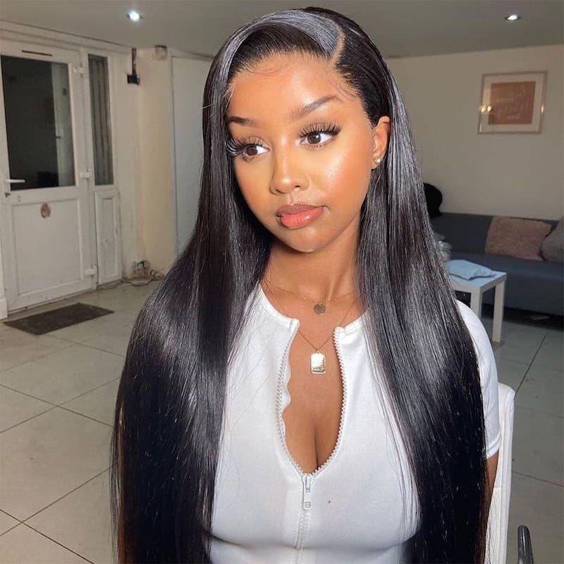 $100 -$50 | Megalook 13x4 Lace Frontal Wig Brazilian Straight Wig