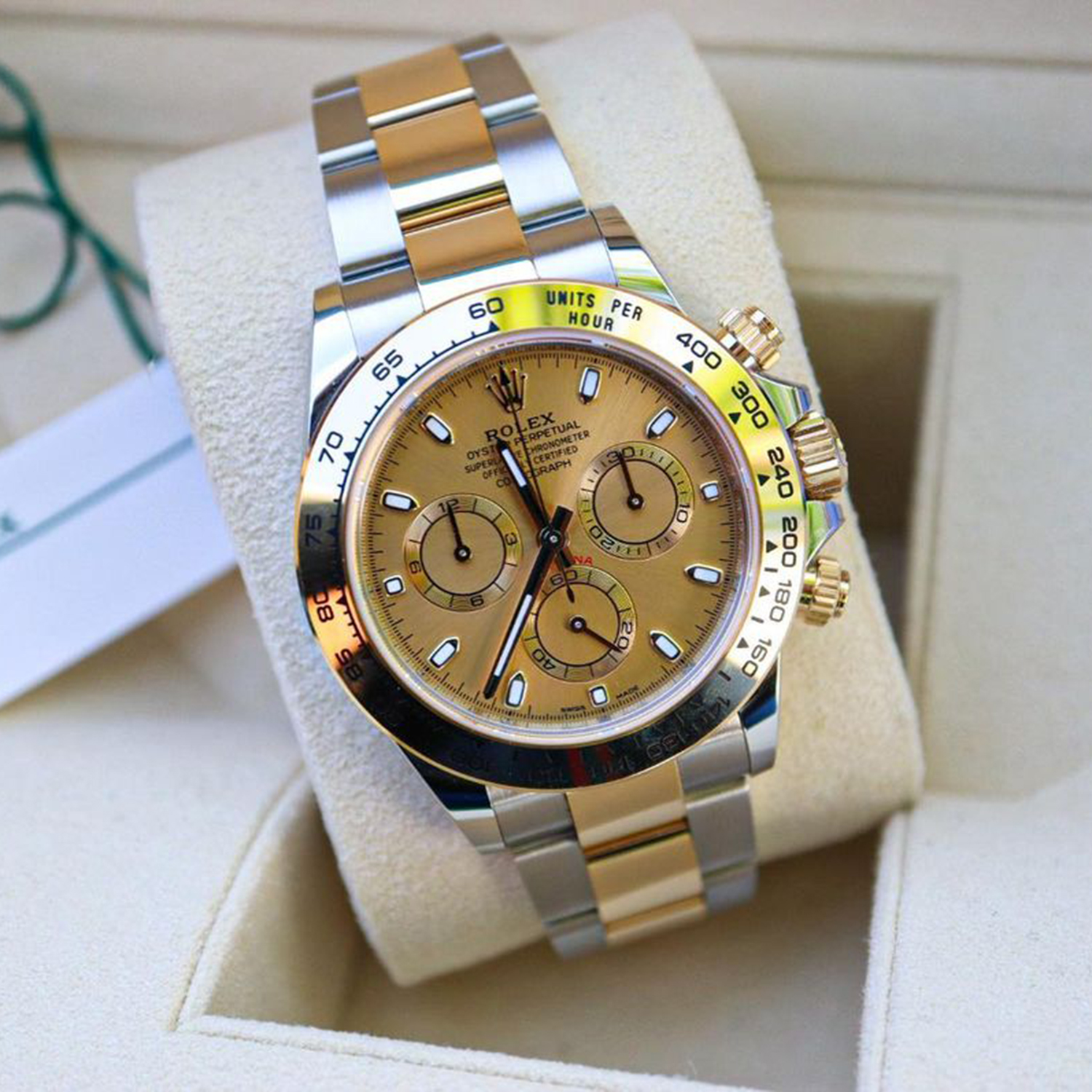 ​Rollie-The Crown Cosmograph Daytona Gold 40mm Champagne Dial 116503-0003