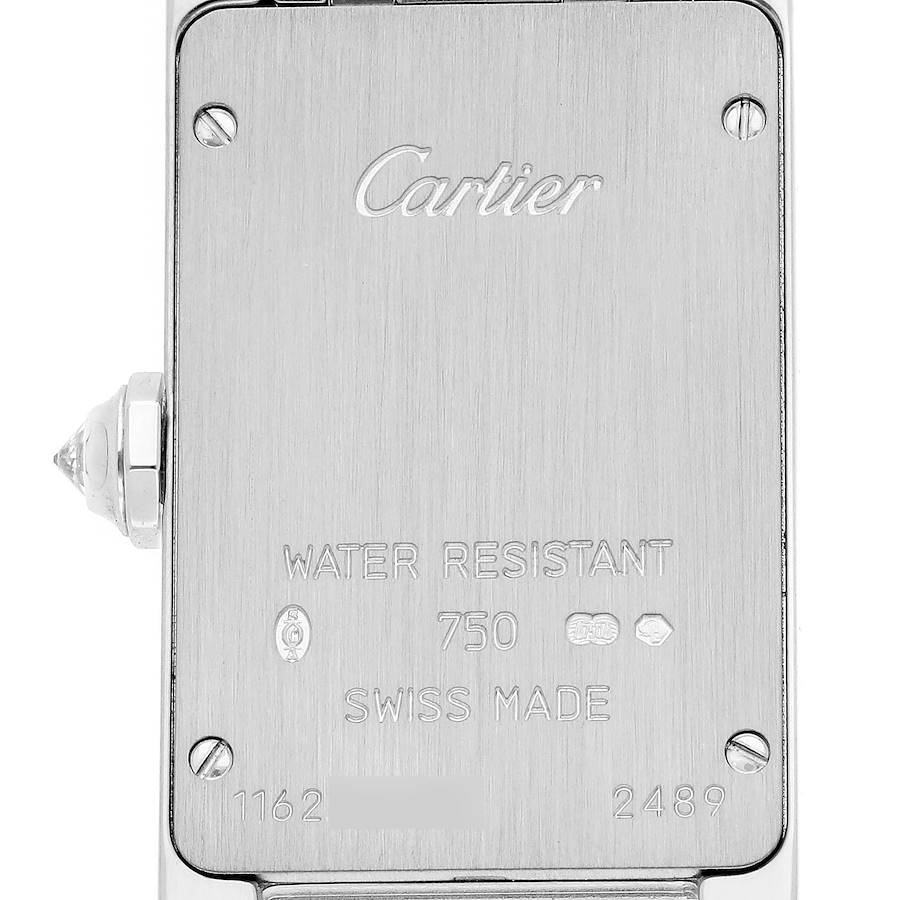 Cartier Tank Americaine White Gold Diamond Ladies Watch WB7073L1