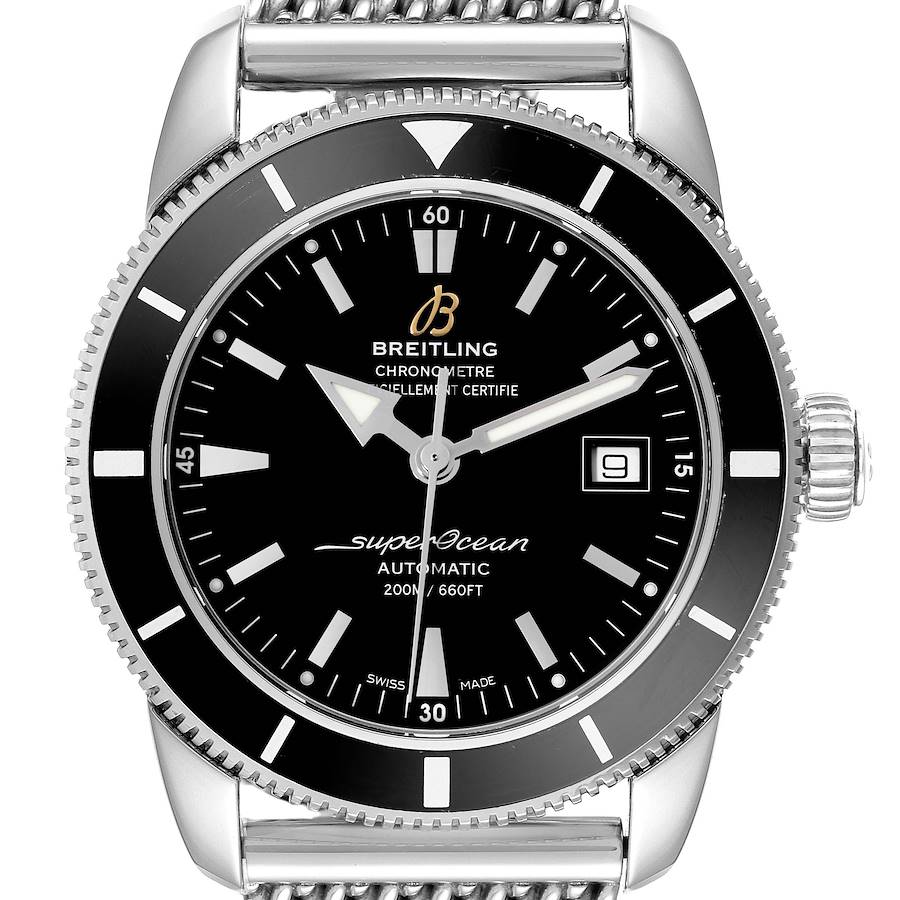 Breitling Superocean Heritage 42 Mesh Bracelet Mens Watch A17321