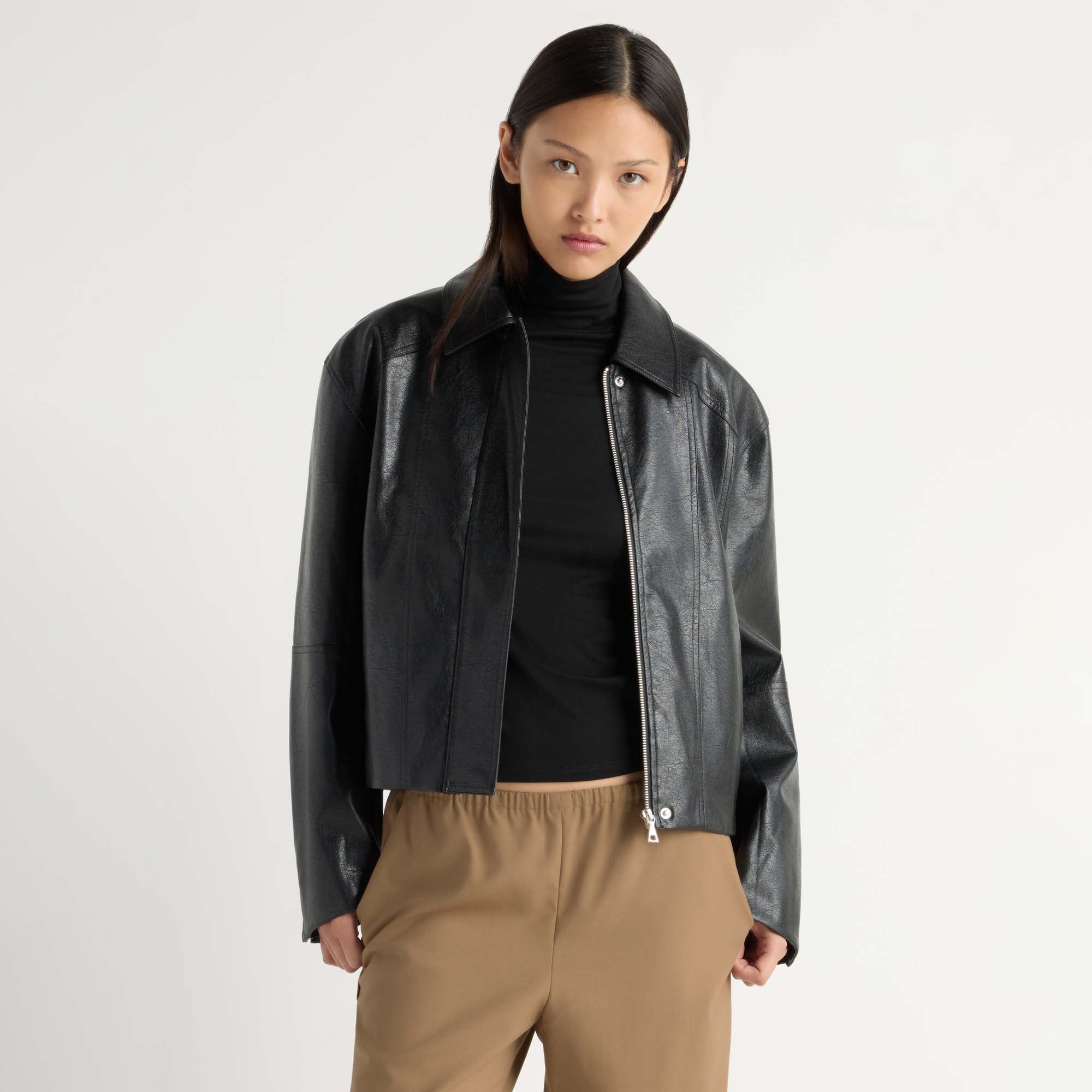Halle Vegan Leather Jacket