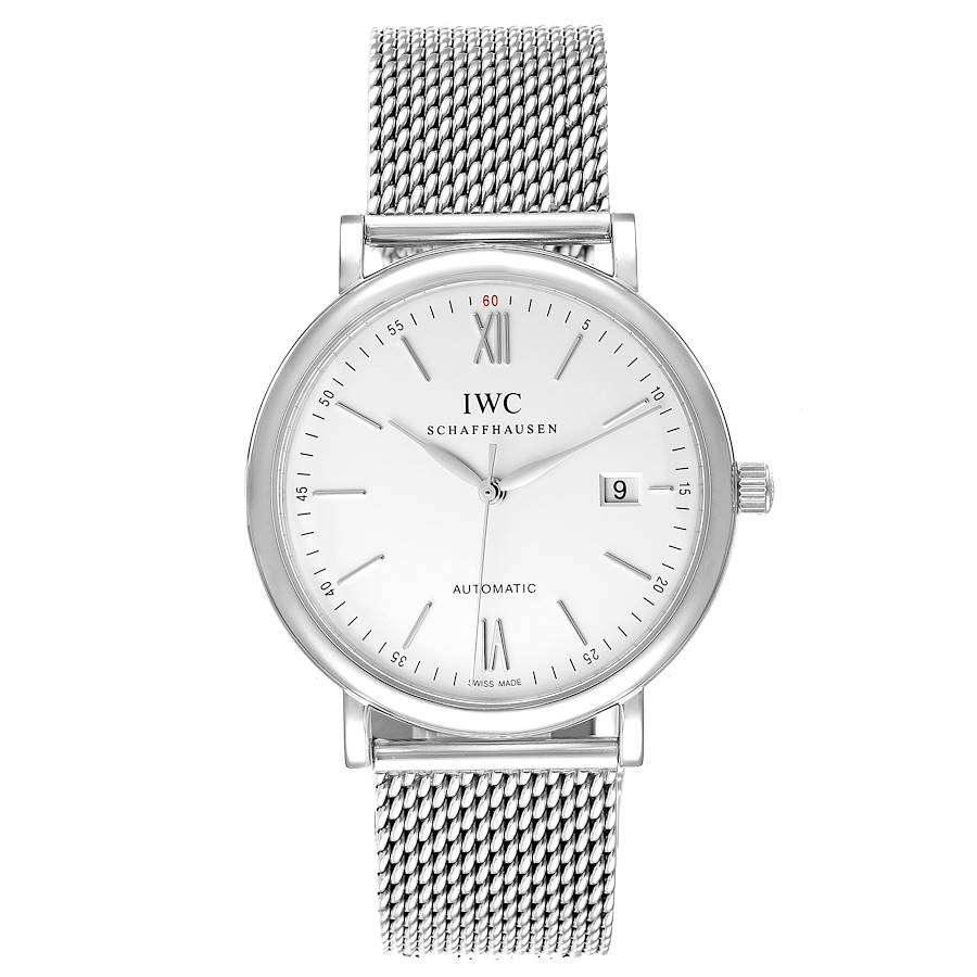IWC Portofino Silver Dial Automatic Steel Mens Watch IW356505