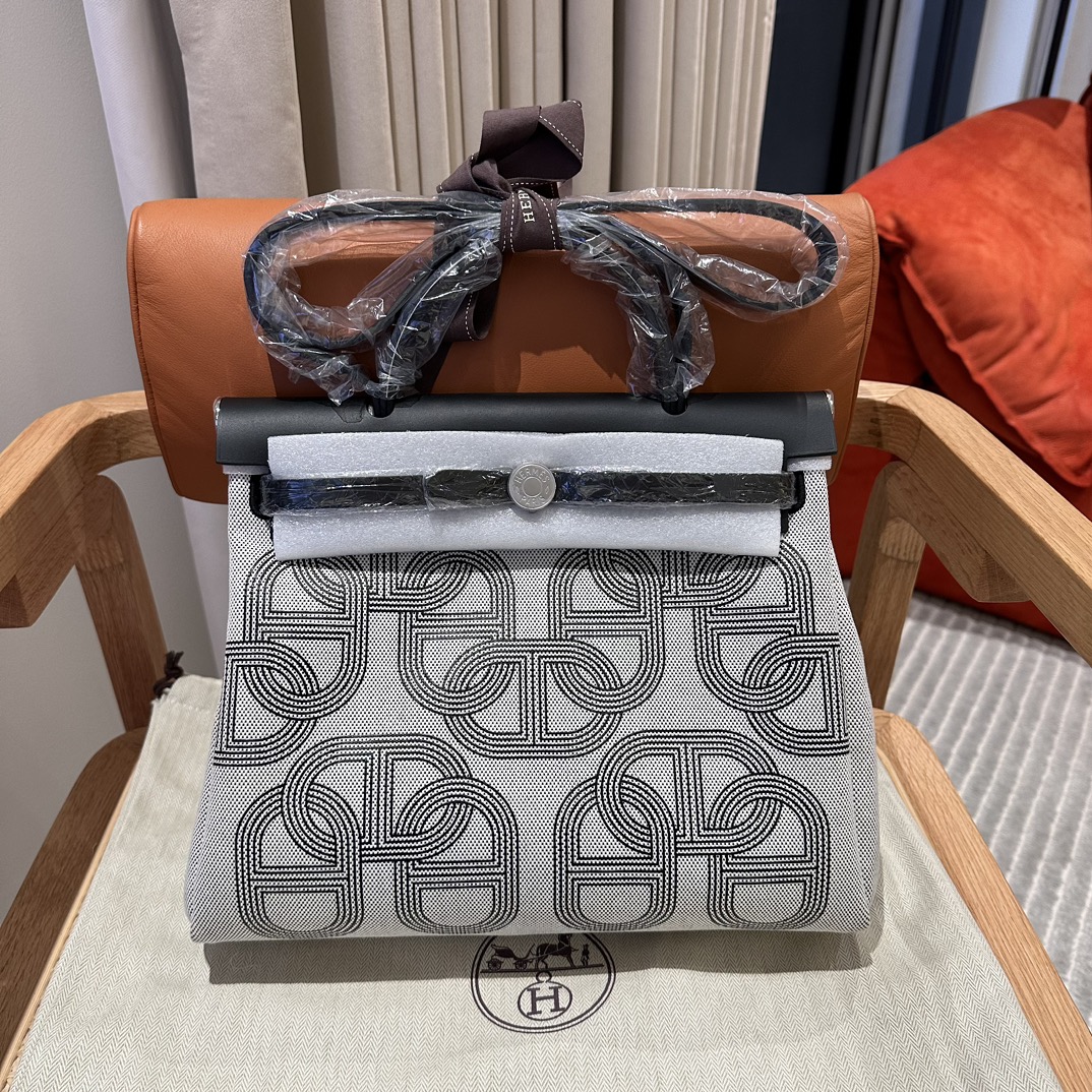 Replica Hermès Herbag 31Cm Circuit Black