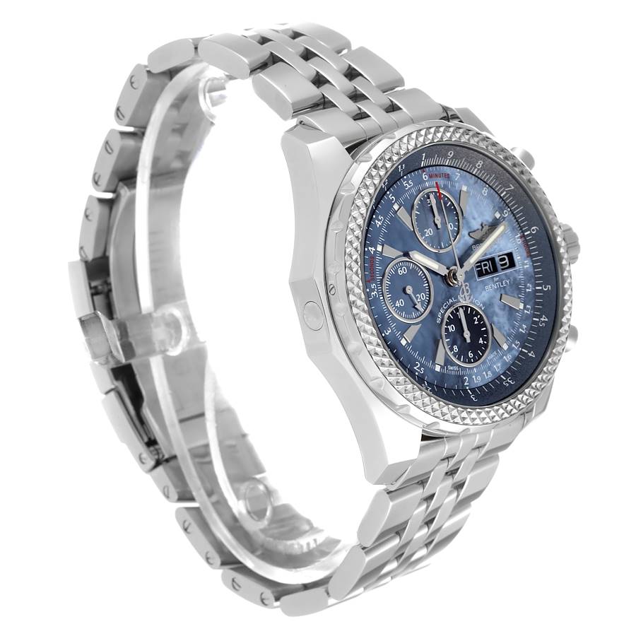 Breitling Bentley Motors GT Blue Mother of Pearl Dial Watch A13362