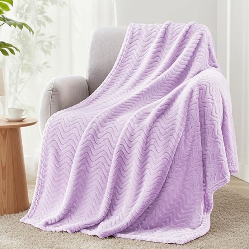 VELVETIER Mezcla Fleece Throw Blanket for Couch