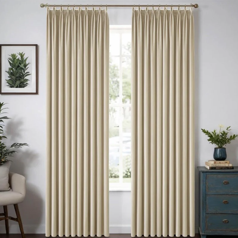 Custom Velvet Luxury Curtains  (2 Panels) - Pleated