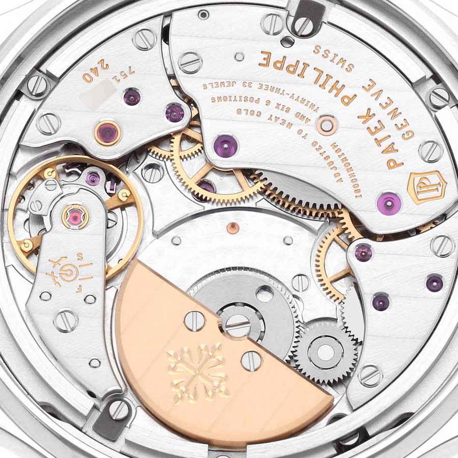 Patek Philippe World Time Complications White Gold Diamond Watch 7130 7130G