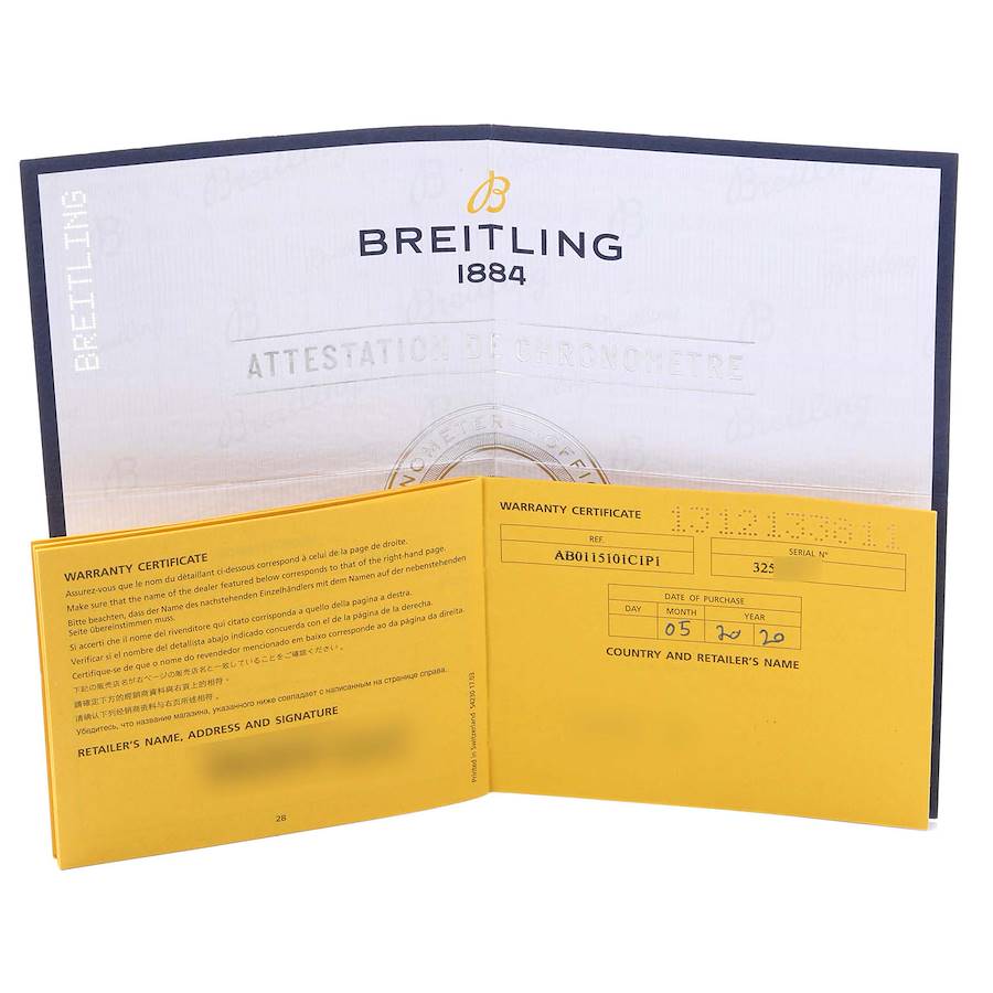 Breitling Chronomat Airbourne SE Blue Dial Steel Mens Watch AB0115