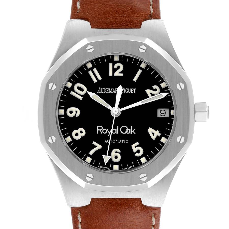 Audemars Piguet Royal Oak Black Dial Steel Mens Watch 14800ST