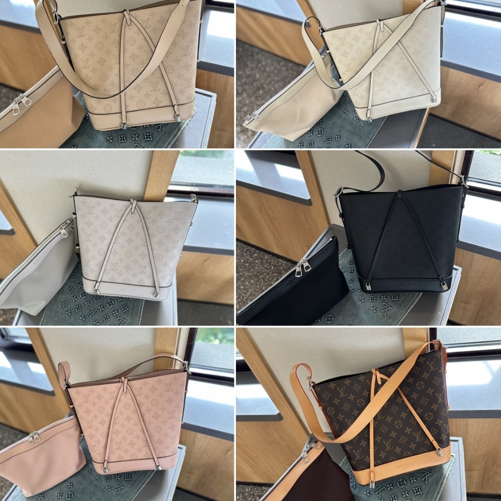 Louis Vuitton Flore Perforated Mahina Beige 22Cm