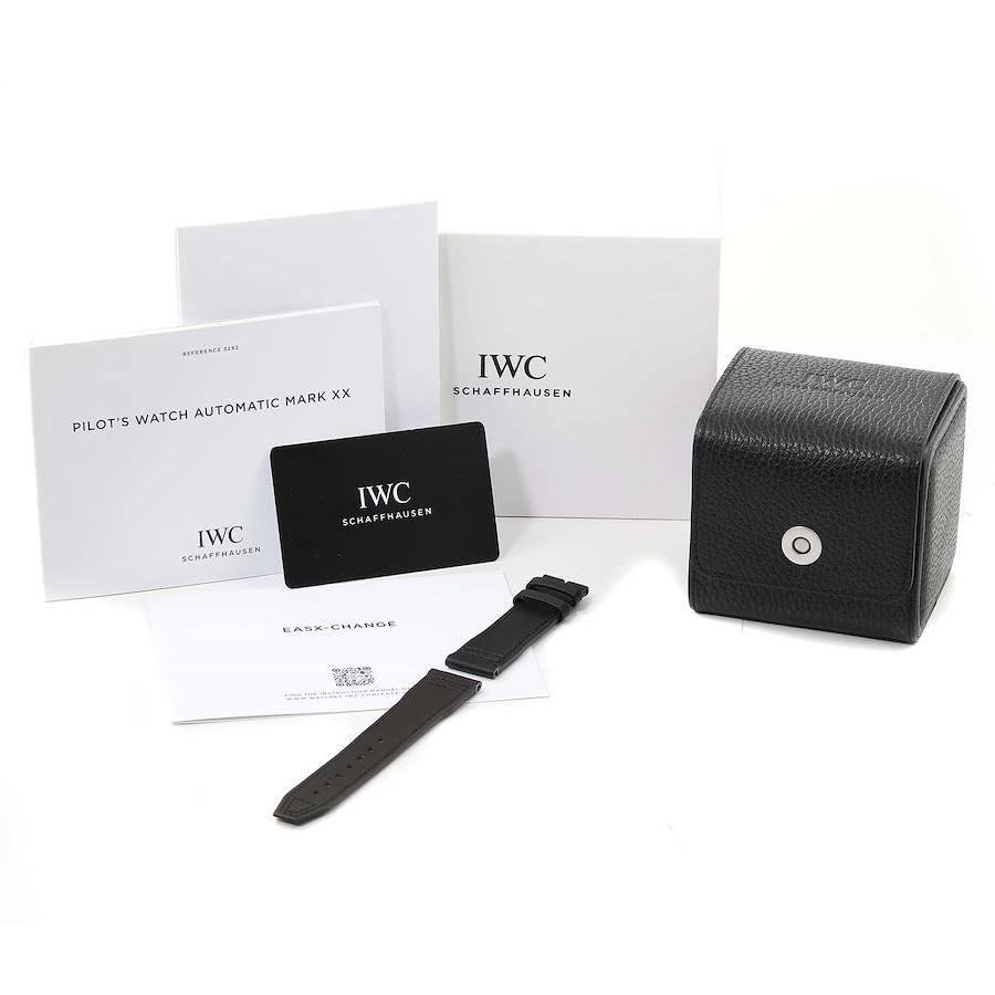 IWC Pilot Mark XX Black Dial Steel Mens Watch IW328201