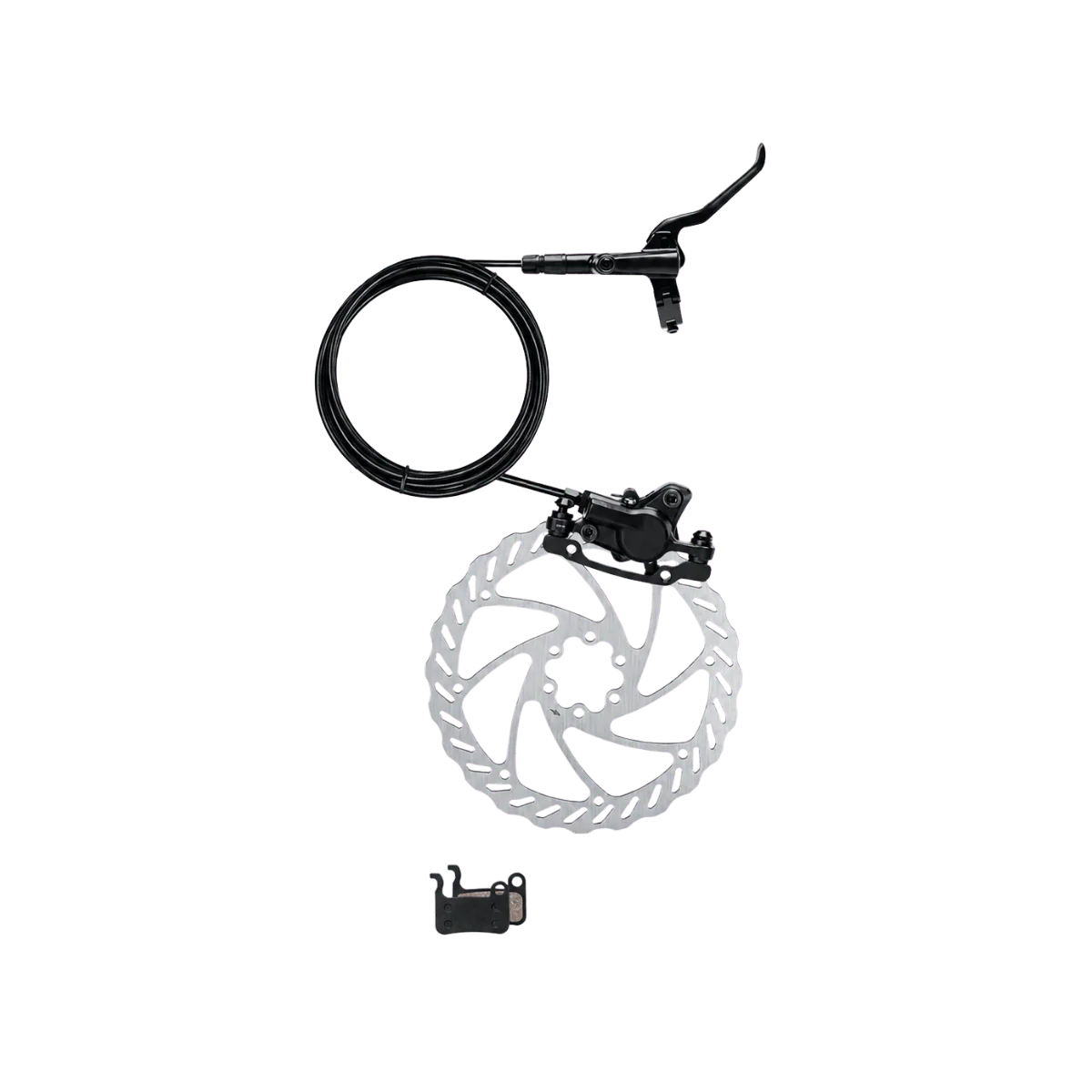 Freego eBike Hydraulic Disc Brake Set (Lever + Caliper + Disc + 2 Pads)
