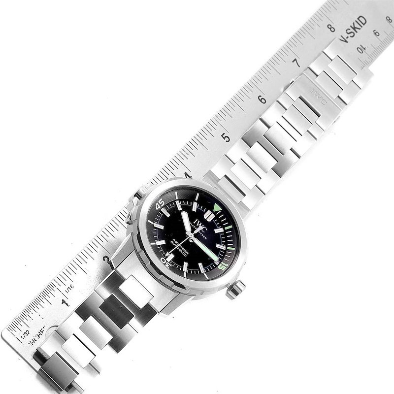 IWC Aquatimer Black Dial Automatick Steel Mens Watch IW329002