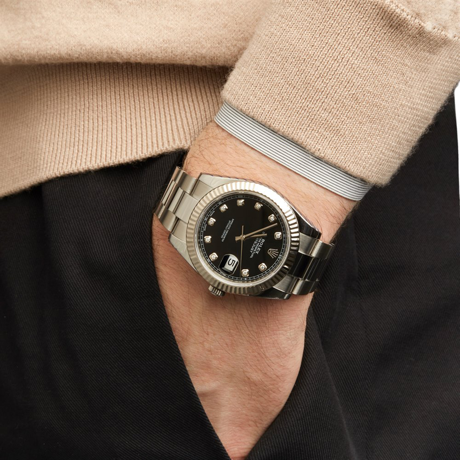 Rolex Datejust 41 Oystersteel Diamond-Set Dial m126334 Series