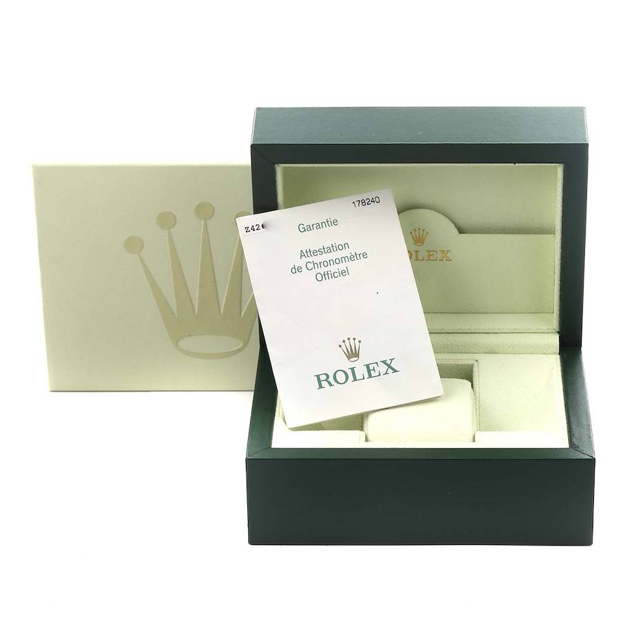 Rolex Datejust Midsize Black Dial Steel Ladies Watch 178240