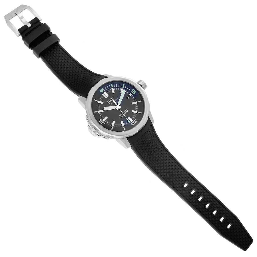 IWC Aquatimer Black Dial Automatic Rubber Strap Mens Watch IW329001