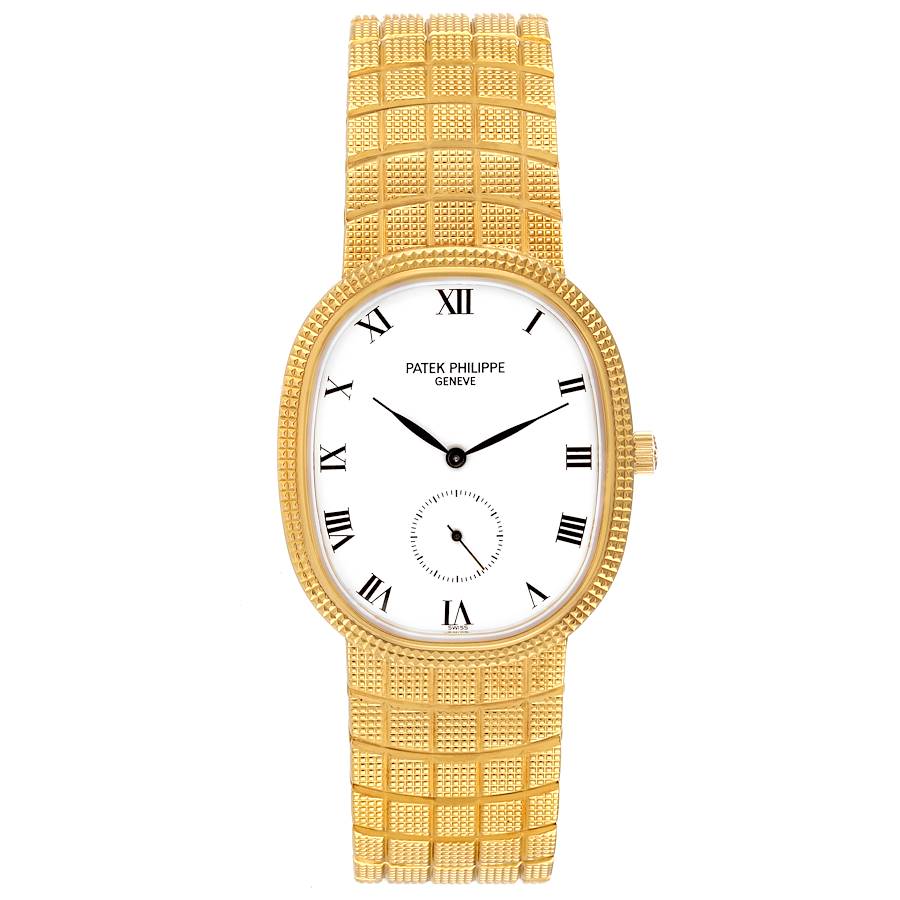 Patek Philippe Ellipse Yellow Gold Hobnail Bezel Ladies Watch 3987