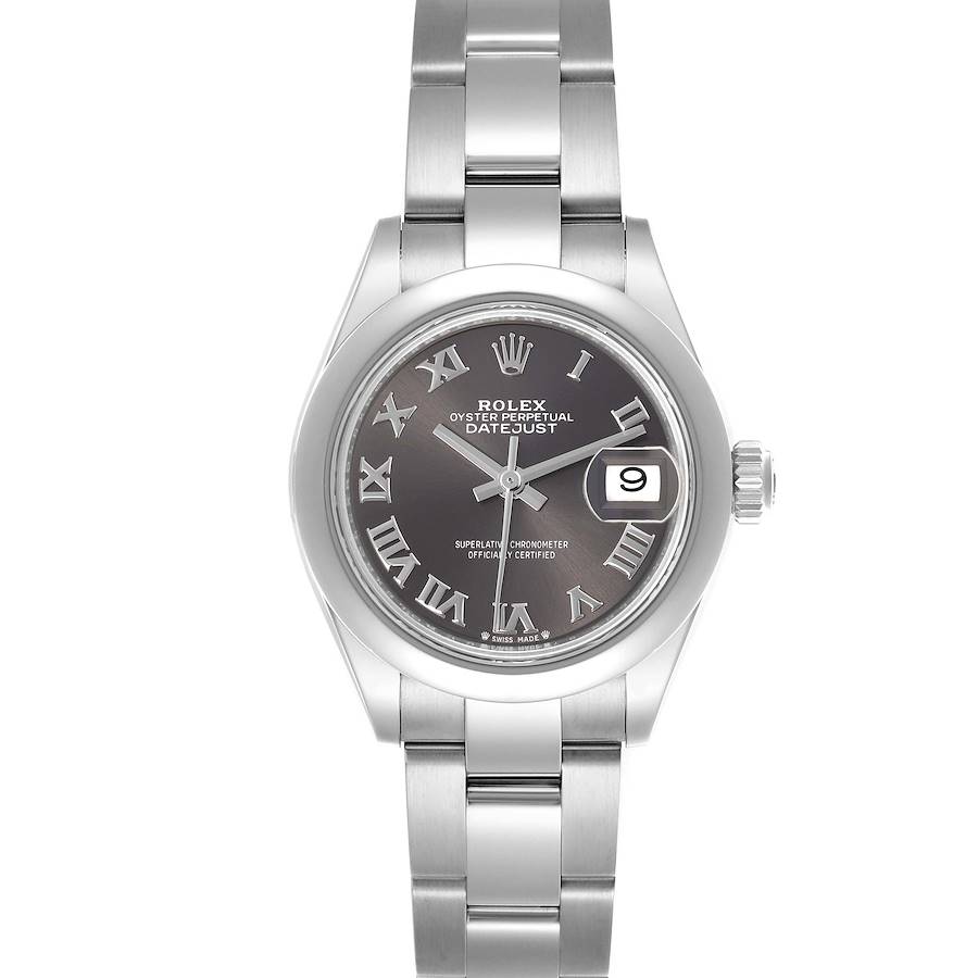 Rolex Datejust 28 Grey Dial Oyster Bracelet Steel Ladies Watch 279160