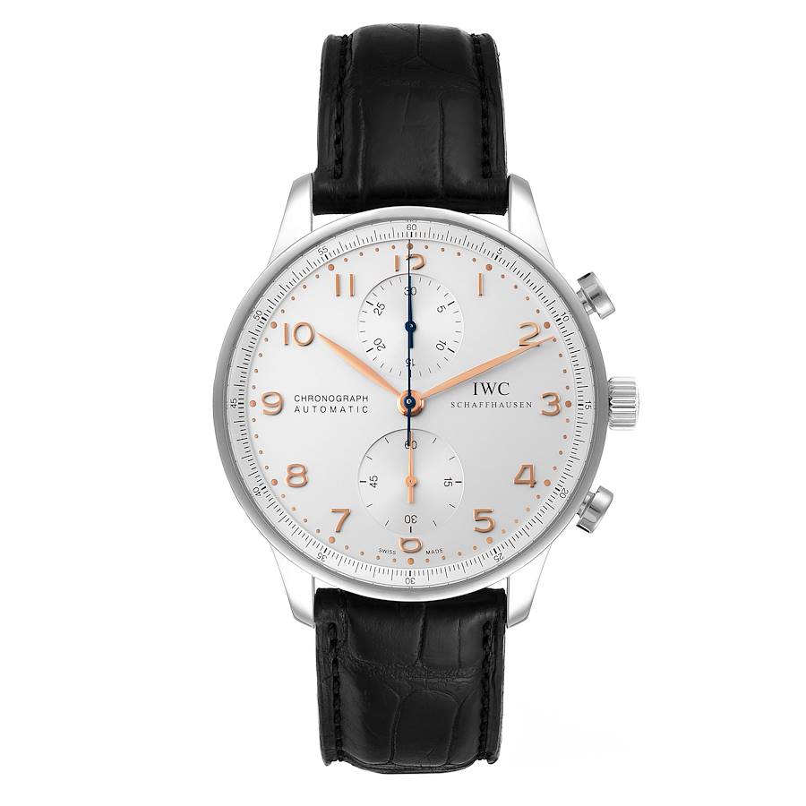 IWC Portuguese Chrono Automatic Stainless Steel Mens Watch IW371445